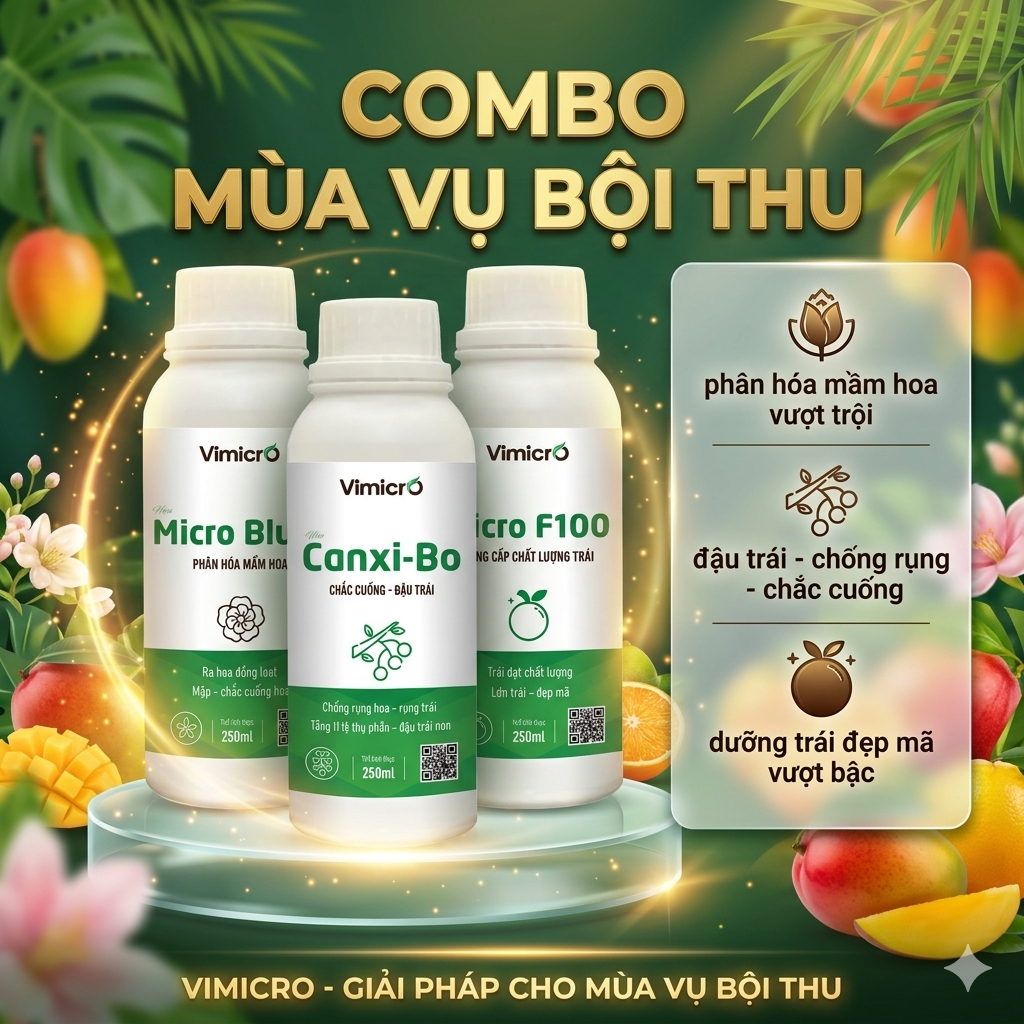 Combo mùa vụ bội thu Micro Blum, Canxi Bo và Micro F100